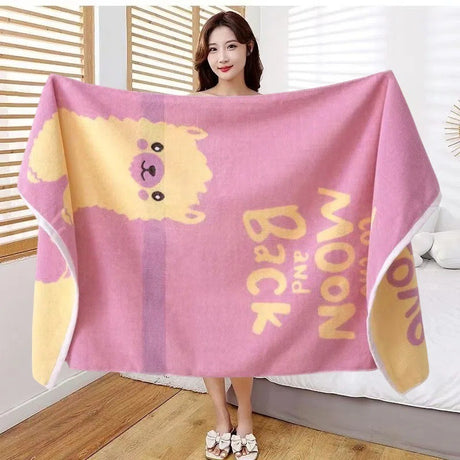 Pure Cotton Bath Towel - Soft and Absorbent Big Towel for Adults