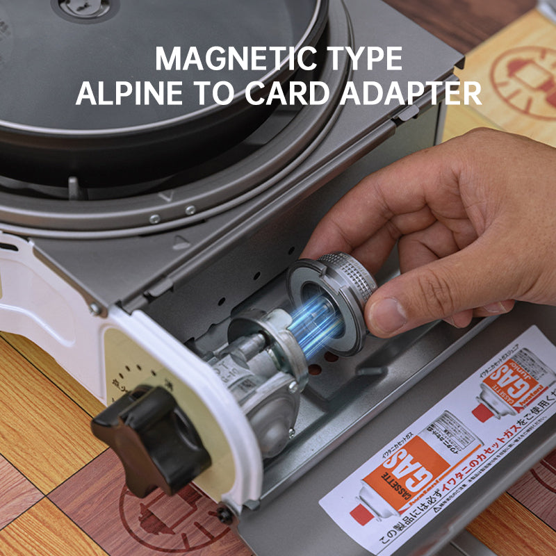 Magnetic Iso Gas to Bhutan Gas Burner Conversion Adapter
