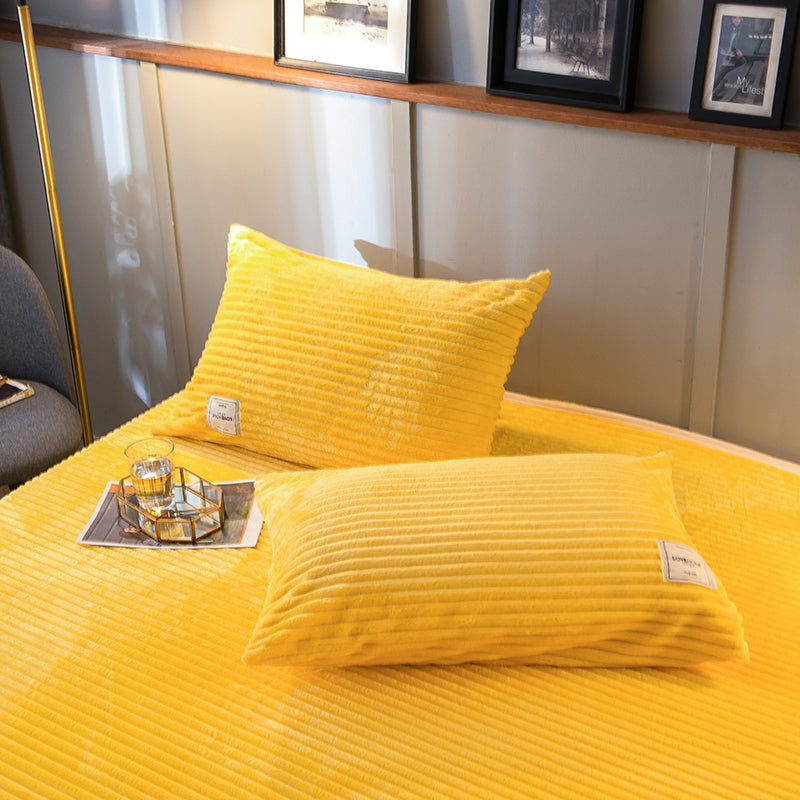 Velvet Elegance Four-Piece Duvet Cover Set