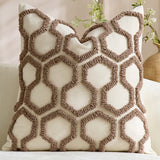 Luxury Honeycomb Tufted Cushion Cover – Textured Decorative Pillow Case