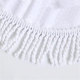 Round  Feather wind chime Beach towel home textile  Beach Towel Tapestry Blanket
