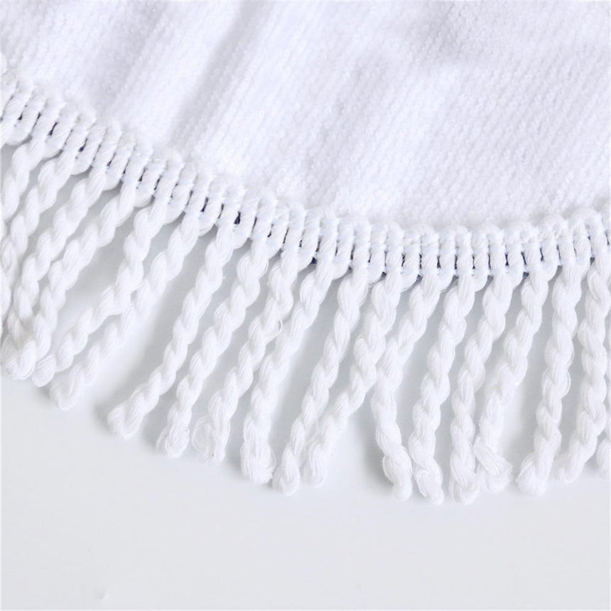 Round Feather wind chime Beach towel home textile Beach Towel Tapestry Blanket - Julia M LifeStyles