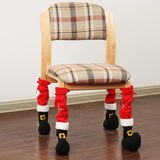 Christmas Chair Foot Cover, Christmas Hotel Decoration Supplies, Embroidered Restaurant Stools, Table Foot Cover Julia M Home & Kitchen