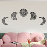 European Style 3D Stereoscopic Moon Phase Acrylic Mirror Wall Sticker