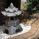Solar-Powered Zen Garden Decor: Pagoda Lanterns & Statues eprolo