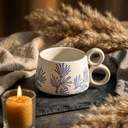 Sora Hand-Painted Blue & White Japanese Ceramic Mug
