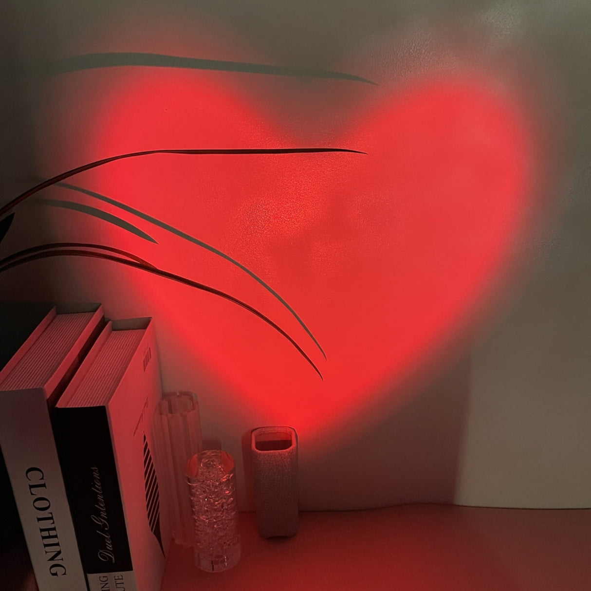 Red Heart Projection Mood Light: Illuminate Your Space with Style
