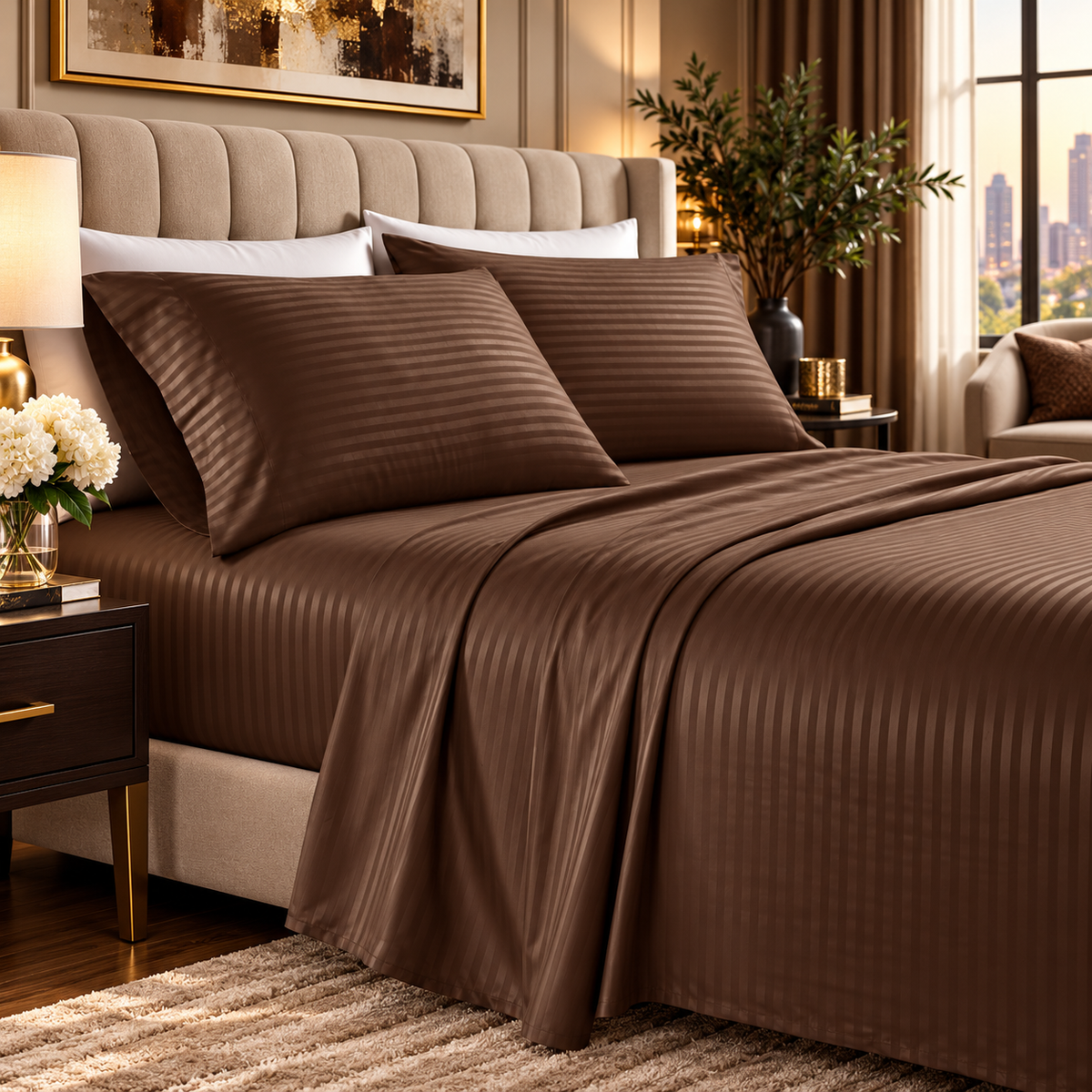 Liora Striped Sheet Set