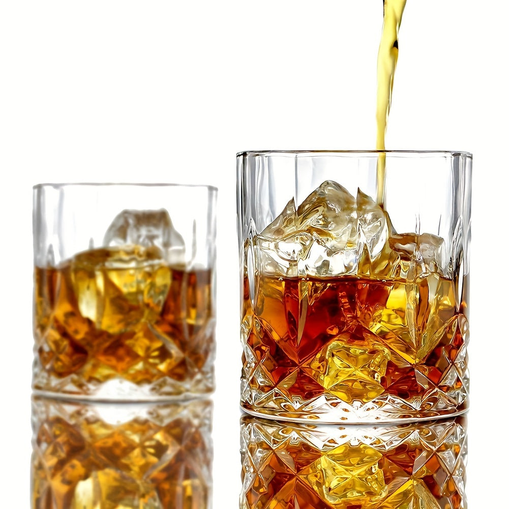 7pcs, Wine Glass Set, Glass Whiskey Decanter And Whiskey Glasses Set, Decanter With 6 Double Layered Vintage Glasses, Lead Free Whiskey Glassware, Accessories, Bar Supplies - Julia M LifeStyles