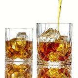 7pcs, Wine Glass Set, Glass Whiskey Decanter And Whiskey Glasses Set, Decanter With 6 Double Layered Vintage Glasses, Lead Free Whiskey Glassware, Accessories, Bar Supplies - Julia M LifeStyles
