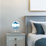 European Style LED Flowing Sand Painting Lamp - Elegant Night Light for Home