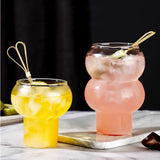 Gourd Shaped High Borosilicate Glass Single Layer Cup Office Latte Cup Transparent Juice