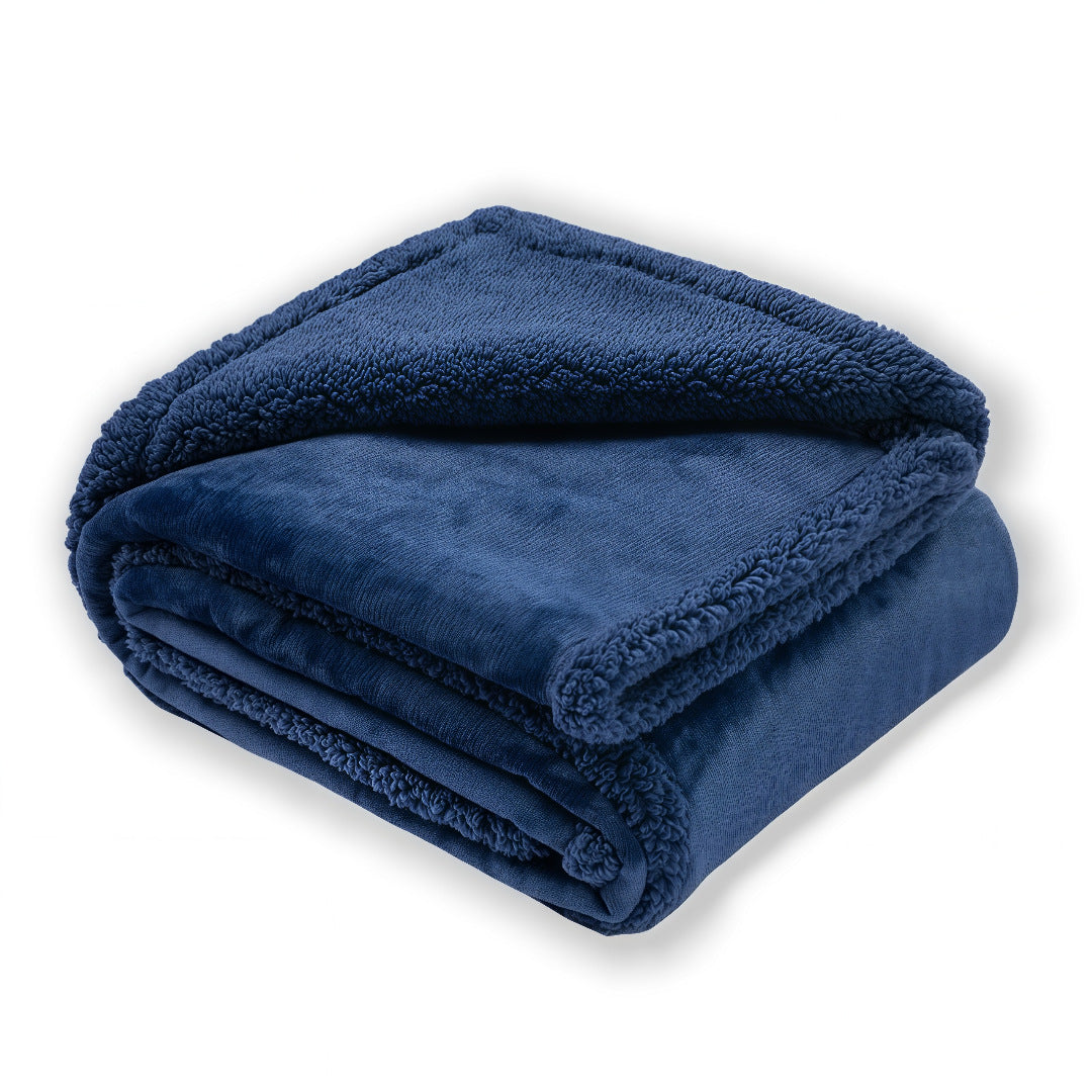 Waterproof Sherpa Fleece Blanket Pad - Plush & Cozy Comfort