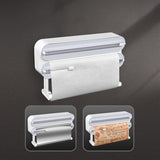 Wall-mounted plastic film cutter Adjustable baking tin paper cutter