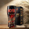 Colored glass bottle beer glass