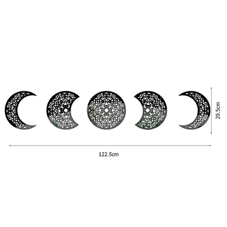 European Style 3D Stereoscopic Moon Phase Acrylic Mirror Wall Sticker