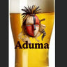 Colored glass bottle beer glass