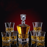 Thickened Whiskey Glass Set – Elegant European Crystal Wine Collection