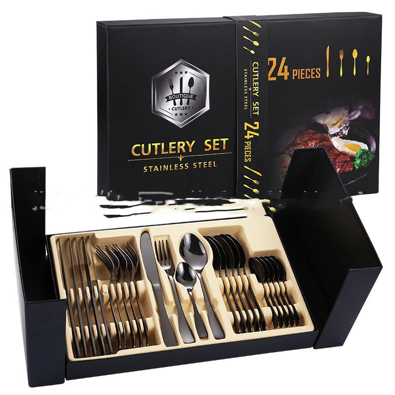 Luxurious Stainless Steel Tableware Gift Box Set