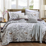 Pure Cotton Summer Cooling Duvet Airable Cover Bed Three-piece Set