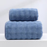 Wide Stripe Dark Stripe Coral Velvet Printing Towels Suit