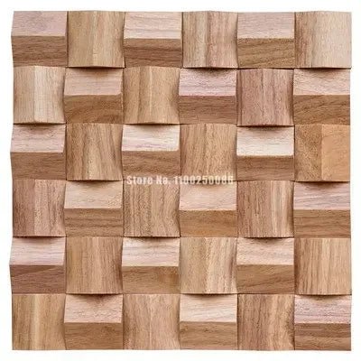 3D Wood Wall Covering Diffuser Mosaic Tile Acoustic Panel for HIFI Stereo Music Restaurant Art Store TV Video Room Wall Decor - Julia M LifeStyles