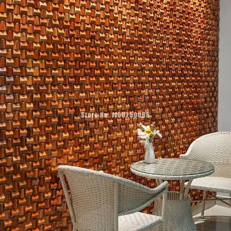 3D Wood Wall Covering Diffuser Mosaic Tile Acoustic Panel for HIFI Stereo Music Restaurant Art Store TV Video Room Wall Decor - Julia M LifeStyles