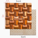 3D Wood Wall Covering Diffuser Mosaic Tile Acoustic Panel for HIFI Stereo Music Restaurant Art Store TV Video Room Wall Decor - Julia M LifeStyles