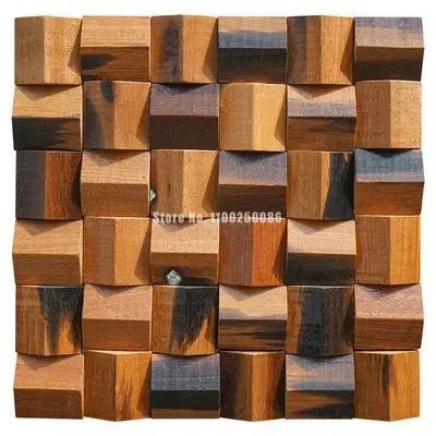3D Wood Wall Covering Diffuser Mosaic Tile Acoustic Panel for HIFI Stereo Music Restaurant Art Store TV Video Room Wall Decor - Julia M LifeStyles