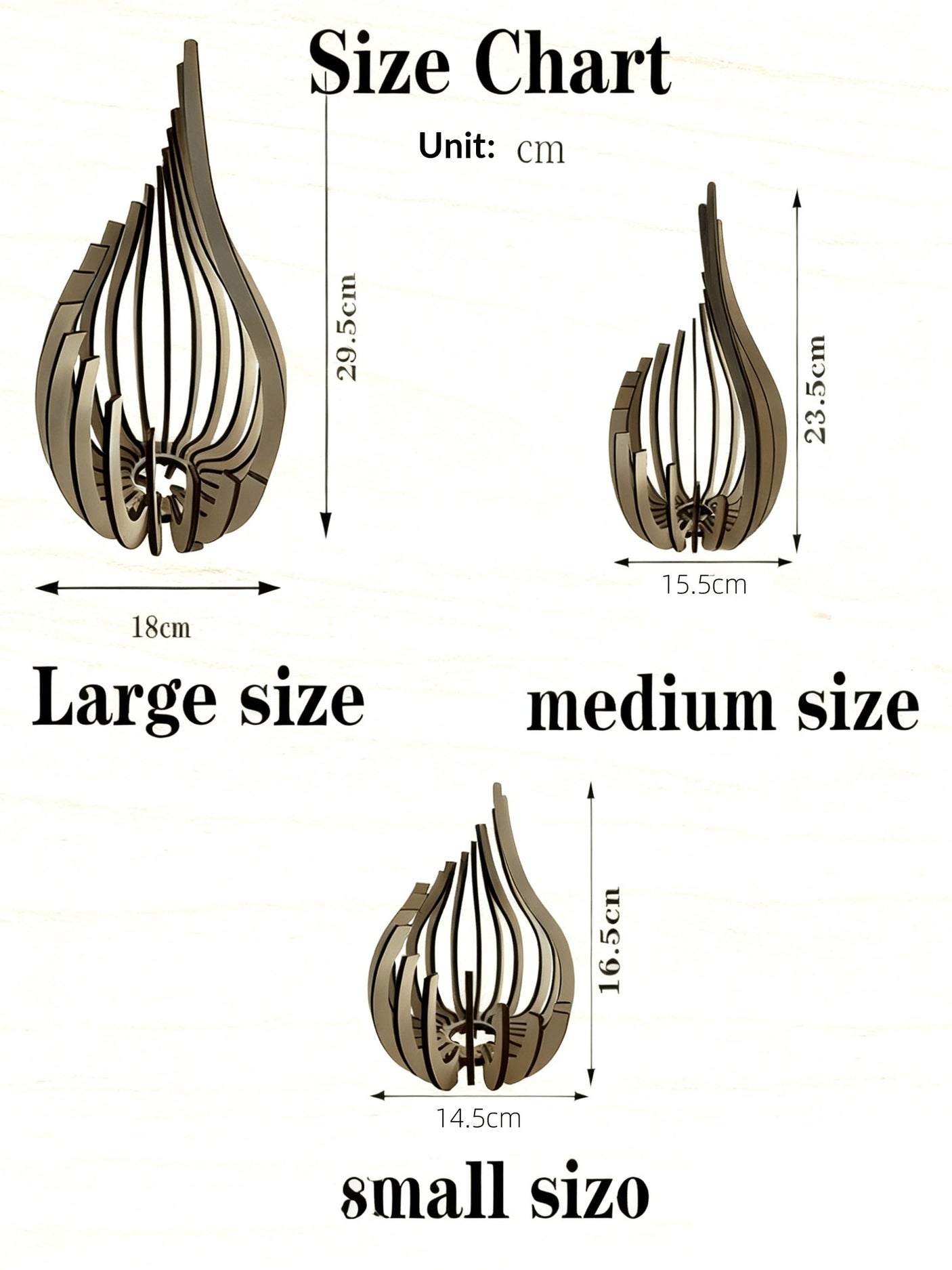 Elegant Lotus-Shaped Wooden Candle Holder Display Shelf