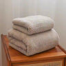 Wide Stripe Dark Stripe Coral Velvet Printing Towels Suit