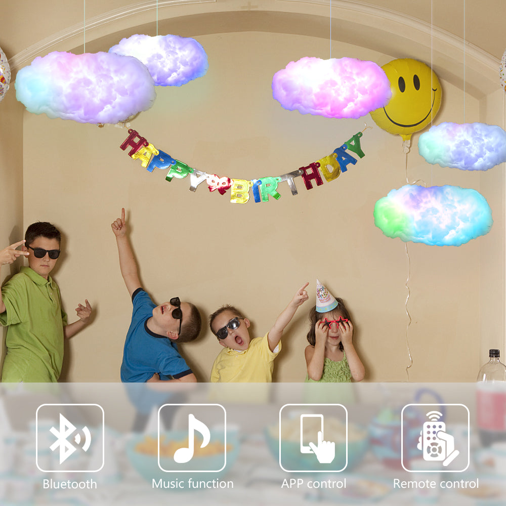 Luxe 3D RGBIC Cloud Ambient Light with Music Sync & App Control