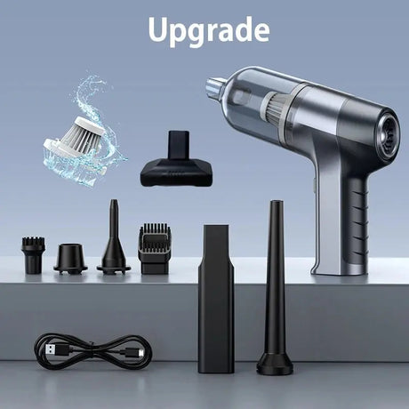 4-in-1 Wireless Car Vacuum Cleaner with Strong 10rpm Suction - Julia M LifeStyles