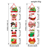 Christmas Door Hanging Festival Decoration Couplets Santa Claus Snowman Door Curtain Hanging Party Supplies