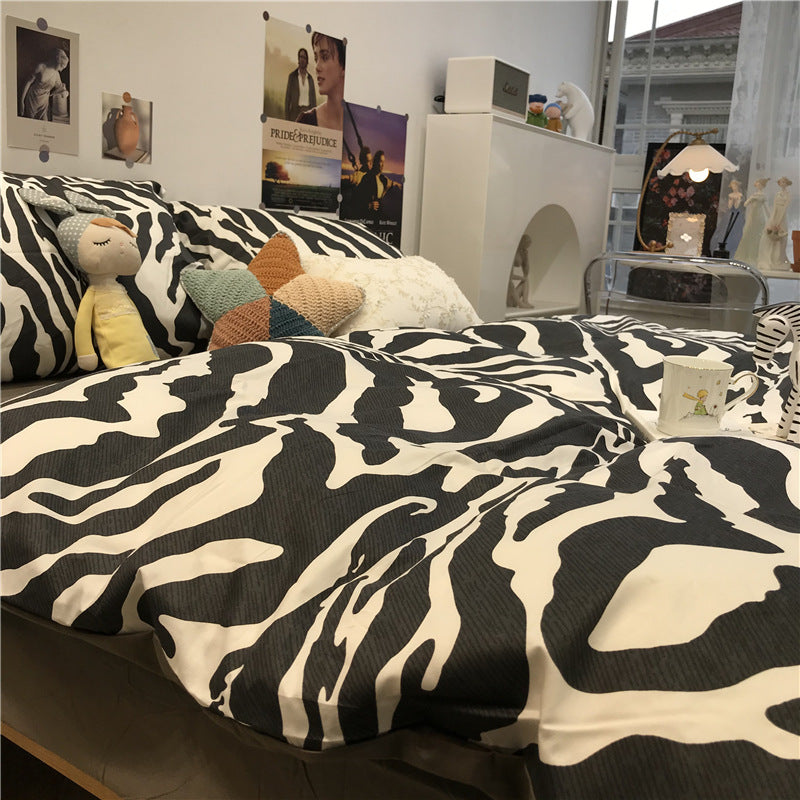 Zebra Pattern Bed Four-piece Set by Yuanda