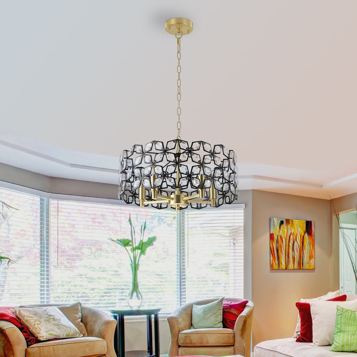 The Aurelia™ Crystal Chandelier – Statement Lighting for Refined Interiors