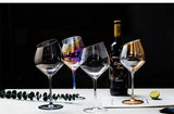 Creative Bevel Champagne Wine Glass Cups Crystal Transparent Goblet Colored Glasses Nordic Ins Style Color Changing Wine Cup Julia M Home & Kitchen