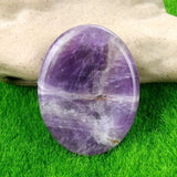 Thumb Worry Stones Oval Massage Quartz Healing Crystal Chakra Energy Therapy Meditation Spiritual Natural Gemstone Decor
