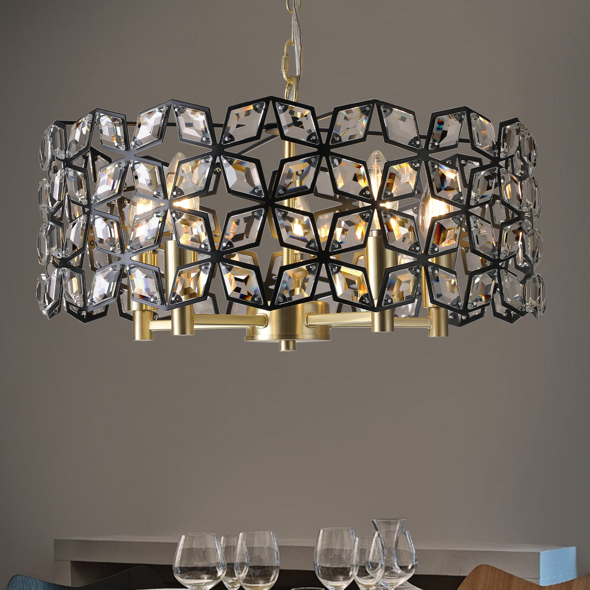 The Aurelia™ Crystal Chandelier – Statement Lighting for Refined Interiors