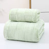 Wide Stripe Dark Stripe Coral Velvet Printing Towels Suit