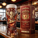 Colored glass bottle beer glass