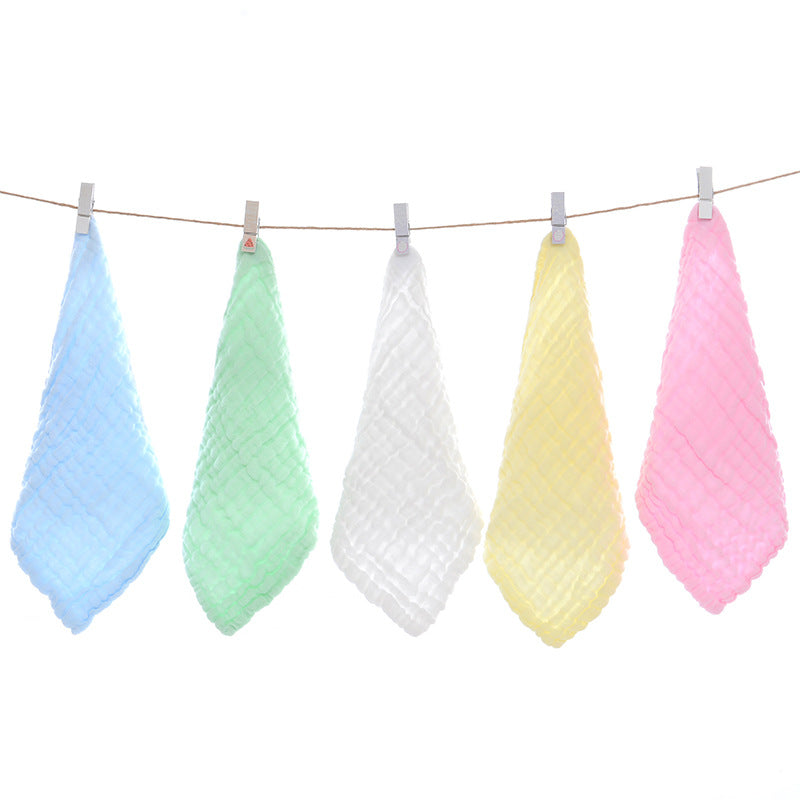 Six-layer Gauze Seersucker Square Towel Infant Small Tower