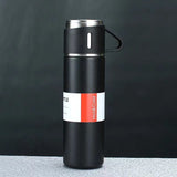 A cup of three-lid thermos cup portable fashion gift box set stainless steel cup