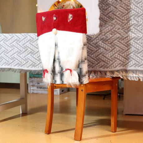 Christmas Chair Accessories Rudolf Chair Set Hotel Restaurant Table Chair Back Set Atmosphere Decoration Christmas Decoration