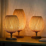 The Kyoto Woven Bamboo Table Lamp