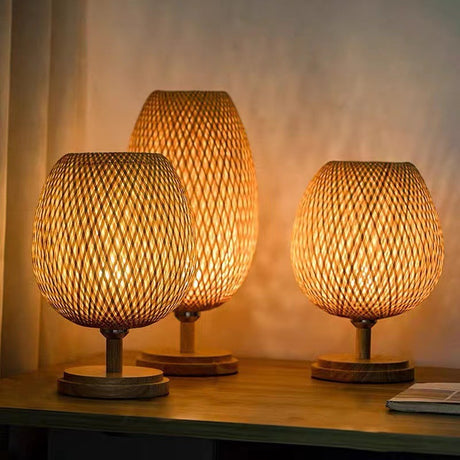 The Kyoto Woven Bamboo Table Lamp