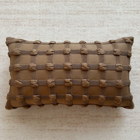 Maillard Brown Luxe Throw Pillow