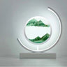 European Style LED Flowing Sand Painting Lamp - Elegant Night Light for Home