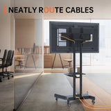 Universal Rotating TV Stand, Suitable for 32-80 inch TVs, Tiltable Desktop TV Stand, Maximum VESA 600x400mm (Black)