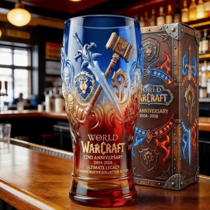Colored glass bottle beer glass